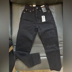Levi's 501 Women's High Rise Black Levi Jeans